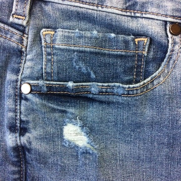 Lane Bryant Womens Plus Size 22 Jeans Skinny Floral Embroidered Distressed 47x30 - Picture 3 of 12